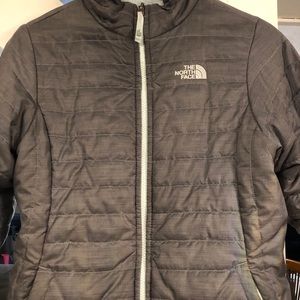 Girls xl North Face reversible winter coat
